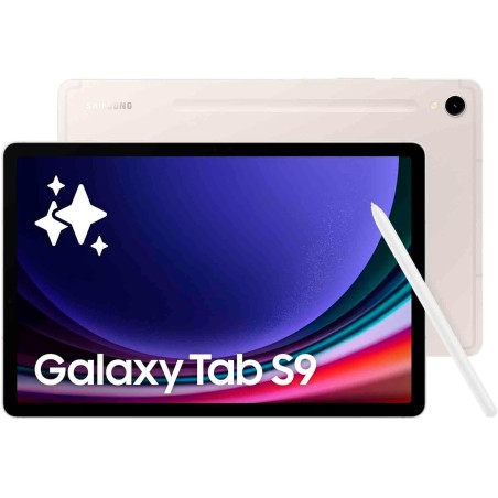 Samsung Galaxy Tab S9 Tablette avec Galaxy AI, Android, 11" 128Go de Stockage, Lecteur MicroSD, Wifi, S Pen Inclus, Crème, Exclu