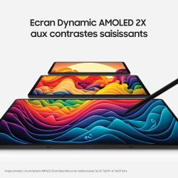 Samsung Galaxy Tab S9 Tablette avec Galaxy AI, Android, 11" 128Go de Stockage, Lecteur MicroSD, Wifi, S Pen Inclus, Crème, Exclu