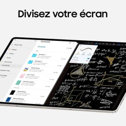 Samsung Galaxy Tab S9 Tablette avec Galaxy AI, Android, 11" 128Go de Stockage, Lecteur MicroSD, Wifi, S Pen Inclus, Crème, Exclu