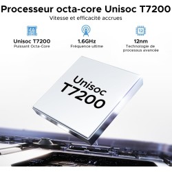 DOOGEE Tab A9 Pro+ Tablette Android 15,Tablette 11 Pouces/90Hz, Batterie 8580mAh, 30GB + 128GB/TF 2TB,Unisoc T7200 Tablette avec