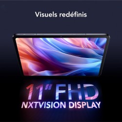 TCL Tab 11 Gen 2, écran NXTVISION de 11 Pouces, Stockage de 256 Go (Extensible jusqu'à 1 to), 6 Go de RAM (+ Extension de 6 Go d