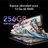 TCL Tab 11 Gen 2, écran NXTVISION de 11 Pouces, Stockage de 256 Go (Extensible jusqu'à 1 to), 6 Go de RAM (+ Extension de 6 Go d
