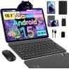 Tablette Android 15 avec 5G WiFi 10 Pouces 30Go RAM + 128Go ROM(2To Extensible), Widevine L1, Octa-Core 2.0GHz/8000mAh/8+5MP/Dou