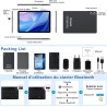 Tablette Android 15 avec 5G WiFi 10 Pouces 30Go RAM + 128Go ROM(2To Extensible), Widevine L1, Octa-Core 2.0GHz/8000mAh/8+5MP/Dou