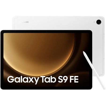 Samsung Galaxy Tab S9 FE Tablette, 10.9'' Wifi 128Go, S Pen inclus, Batterie longue durée, Certification IP 68, Argent, Version 