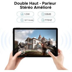 DOOGEE U11 Tablette Android 16, 11 Pouces Tablette avec Clavier, 16GB RAM+128GB ROM(2TB TF), T7200Octa-Core Tablette Tactile 90H