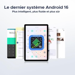 DOOGEE U11 Tablette Android 16, 11 Pouces Tablette avec Clavier, 16GB RAM+128GB ROM(2TB TF), T7200Octa-Core Tablette Tactile 90H
