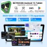 Tablette 11 Pouces Android 15 Tablette Tactile avec 4G LTE /5G WiFi,36Go+512Go/9580mAh/20W/13+8MP/Octa-Core/Face ID/TÜV/GMS/BT5.