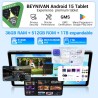 Tablette 11 Pouces Android 15 Tablette Tactile avec 4G LTE /5G WiFi,36Go+512Go/9580mAh/20W/13+8MP/Octa-Core/Face ID/TÜV/GMS/BT5.