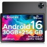 DOOGEE U11 Pro Tablette Android 16, Tablette 11 Pouces, Gemini AI 30GB RAM+256GB ROM/TF 2TB, Batterie 8580mAh, Octa-Core T7200 9