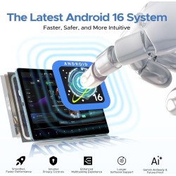 DOOGEE U11 Pro Tablette Android 16, Tablette 11 Pouces, Gemini AI 30GB RAM+256GB ROM/TF 2TB, Batterie 8580mAh, Octa-Core T7200 9