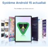 DOOGEE U11 Pro Tablette Android 15, Tablette 11 Pouces 30GB RAM+256GB ROM/TF 2TB, Batterie 8580mAh,Tablette avec Clavier Unisoc 