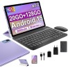 2025 Dernier 10 Pouces Tablette Android 15 avec 5G Wi-FI 6,20 GO RAM+128 GO ROM (1To TF),Octa-Core Tablette Tactile PC,GMS,Widev