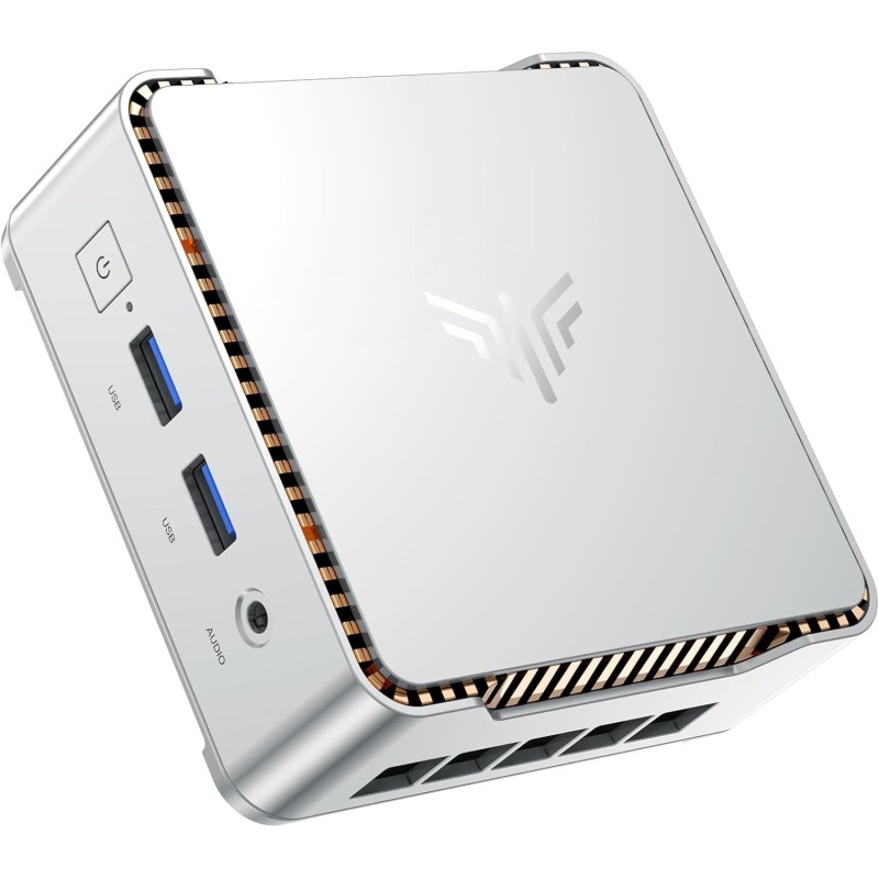 NiPoGi Essenx E2 Mini PC W-11 Pro, Ιntel Alder Lake-N95(jusqu'à 3,40 GHz), 16 Go DDR4 512 Go M.2 SSD Mini Ordinateur de Bureau, 