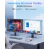 NiPoGi Essenx E2 Mini PC W-11 Pro, Ιntel Alder Lake-N95(jusqu'à 3,40 GHz), 16 Go DDR4 512 Go M.2 SSD Mini Ordinateur de Bureau, 
