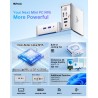 NiPoGi Essenx E2 Mini PC W-11 Pro, Ιntel Alder Lake-Ν95(jusqu'à 3,4 GHz), 16 Go DDR4 256 Go M.2 SSD Mini Ordinateur de Bureau, D