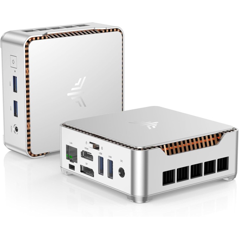 NiPoGi Essenx E2 Mini PC, Ιntel Alder Lake-N95(jusqu'à 3,4 GHz), 16 Go DDR4 1024 Go M.2 SSD Mini Ordinateur de Bureau, Double Wi