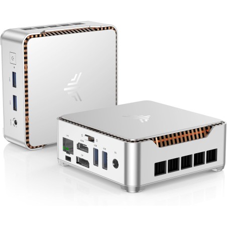 NiPoGi Essenx E2 Mini PC, Ιntel Alder Lake-N95(jusqu'à 3,4 GHz), 16 Go DDR4 1024 Go M.2 SSD Mini Ordinateur de Bureau, Double Wi