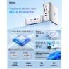NiPoGi Essenx E2 Mini PC, Ιntel Alder Lake-N95(jusqu'à 3,4 GHz), 16 Go DDR4 1024 Go M.2 SSD Mini Ordinateur de Bureau, Double Wi