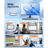 NiPoGi Essenx E2 Mini PC, Ιntel Alder Lake-N95(jusqu'à 3,4 GHz), 16 Go DDR4 1024 Go M.2 SSD Mini Ordinateur de Bureau, Double Wi