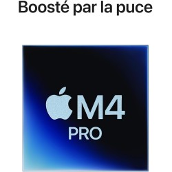 Apple Mac Mini Ordinateur de Bureau avec Puce M4 Pro, CPU 12 cœurs et GPU 16 cœurs : Conçu pour Apple Intelligence, 24Go de mémo