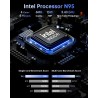 NiPoGi Essenx E1 Mini PC W-11 Pro Ιntel Alder Lake N95 (Max 3,4 GHz) 16Go DDR4+256 Go SSD, Ordinateur de Bureau Dual Display 4K@