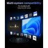 NiPoGi Essenx E1 Mini PC W-11 Pro Ιntel Alder Lake N95 (Max 3,4 GHz) 16Go DDR4+256 Go SSD, Ordinateur de Bureau Dual Display 4K@