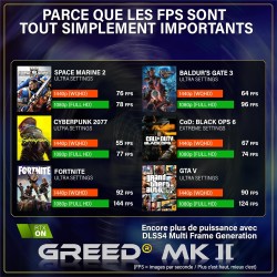 Greed® MK2 - High End PC Gamer - AMD Ryzen 7 5700X + Nvidia Geforce RTX 5060 - Ordinateur RGB Ultra Rapide + PC Gaming 4K Raytra
