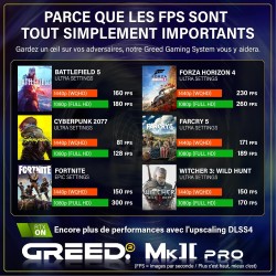 Greed® MK2 Pro - High End PC Gamer - AMD Ryzen 7 5700X + Nvidia Geforce RTX 5070 12GB - Ordinateur Rapide + PC Gaming 4K - 4.6 G