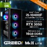 Greed®MK2 Lite - High End PC Gamer - Intel Core i5 10400F + Nvidia Geforce RTX 3050- Ordinateur RGB Ultra Rapide + PC Gaming 4K 