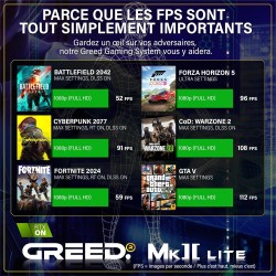 Greed®MK2 Lite - High End PC Gamer - Intel Core i5 10400F + Nvidia Geforce RTX 3050- Ordinateur RGB Ultra Rapide + PC Gaming 4K 