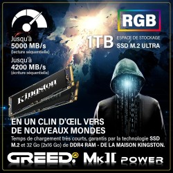 Greed®MK2 Power - High End PC Gamer - Intel Core i7 12700F + Nvidia Geforce RTX 5060Ti 16GB - Ordinateur RGB Ultra Rapide + PC G