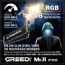 Greed® MK2 Pro - High End PC Gamer - Intel Core i7-12700F + Nvidia Geforce RTX 5070 - Ordinateur Rapide + PC Gaming 4K - 4,9 GHZ