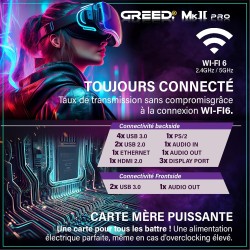 Greed® MK2 Pro - High End PC Gamer - Intel Core i7-12700F + Nvidia Geforce RTX 5070 - Ordinateur Rapide + PC Gaming 4K - 4,9 GHZ