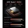 NiPoGi E3B Mini PC AMD Ryzen 7 5825U 16 Go DDR4 / 512 Go SSD Micro Ordinateur Bureau, Graphique Radeon RX Vega 8, DP + HDMI 4K, 