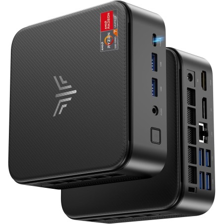Mini PC 32 Go DDR4 1 to SSD, AMD Ryzen 5 7430U(Jusqu'à 4,3 GHz, 6C/12T) Micro Ordinateur Bureau, Radeon RX Vega 7 PC pour Bureau