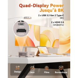 GEEKOM Mini PC A5 2025 Edition avec AMD Ryzen 5 7430U, Silencieux NUC Mini Ordinateur de Bureau avec Graphiques AMD Radeon, 16Go