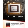 GEEKOM A5 Mini PC avec AMD Ryzen 7 5825U (jusqu'à 4.5GHz) NUC Mini Ordinateur de Bureau, 16 Go RAM 512Go SSD, Mini PC Windows 11