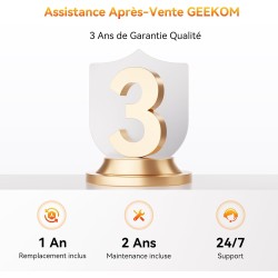 GEEKOM A6 Mini PC – Seul mini PC au monde récompensé par l’European Hardware Award avec AMD Ryzen 7 6800H, Radeon 680M, 32Go DDR