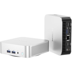 GEEKOM A6 Mini PC avec AMD Ryzen 7 6800H (jusqu'à 4,7 GHz), Radeon 680M, 16 Go DDR5 512 Go SSD, USB4, 4K Quad Display, Wi-FI 6E,
