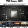 GEEKOM A6 Mini PC avec AMD Ryzen 7 6800H (jusqu'à 4,7 GHz), Radeon 680M, 16 Go DDR5 512 Go SSD, USB4, 4K Quad Display, Wi-FI 6E,