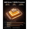 NiPoGi AM06 Pro Mini PC, АMD Ryzen 7 5825U(8C/16T, 4,50 GHz), 16Go DDR4 512Go M.2 SSD Mini Ordinateur de Bureau, AMD Radeon Grap