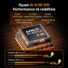 GEEKOM A9 Max Mini PC avec AMD Ryzen AI 9 HX 470 (12C/24T, Jusqu’à 5,2 GHz) AMD Radeon 890M, 32 Go DDR5 2To SSD, Double LAN 2,5 