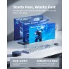 NiPoGi AK1 Plus Mini PC 8 Go DDR4/256 Go SSD, Alder Lake N95 (jusqu'à 3.4GHz), Ordinateur de Bureau, SSD 2.5'', 4K @60HZ HD Dual