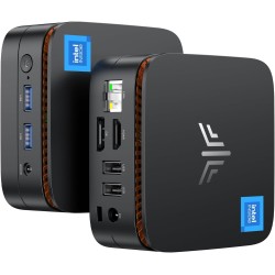 NiPoGi Pinova P1 Mini PC AΜD Ryzen 4300U W11 Pro(4C/4T,Max 3,7GHz,Mieux Que 3500U/N150/N97) 8Go DDR4 RAM+256Go SSD,4K@60Hz Tripl