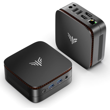 Acemagician mini pc, alder lake-n ν95 jusqu'à 3,4 ghz,16 go ddr4 512 go m.2 ssd micro ordinateur de bureau, 4k uhd, wlan, bleuto
