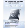 Acemagician mini pc, alder lake-n ν95 jusqu'à 3,4 ghz,16 go ddr4 512 go m.2 ssd micro ordinateur de bureau, 4k uhd, wlan, bleuto