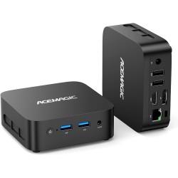 ACEMAGICIAN Vista Mini V1 Mini PC,Ιntel Alder Lake-Ν95(jusqu'à 3,4 GHz),16Go DDR4 1To SSD, Шin11 Pro Micro Ordinateur de Bureau 
