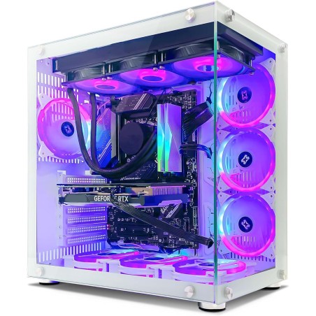 INFOMAX | PC Gamer, Ordinateur de Bureau, PC Gaming - PROCESSEUR Core i5-12400F • RTX 5060 8 GO • RAM DDR4 16 GO RGB • SSD 1 to 