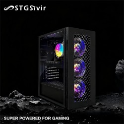 STGsivir PC Gamer Fixe,Ordinateur Gaming,GeForce RTX 2060 Super 8Go GDDR6,Core i7 8th up to 4.1 Ghz,32Go DDR4,1To SSD,WIFI6,BT5.